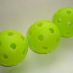 Juggs 3 Jugs Pickleball Balls Indoor Outdoor Pack Of 3 Neon Green