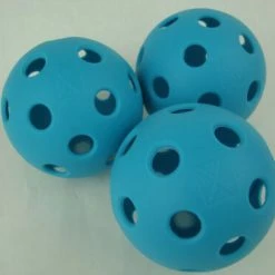 Franklin Sports New 3 Franklin X-26 Pickleball Indoor Ball Set Of 3 Optic Blue