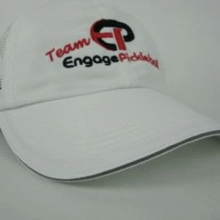 Team Engage Sport Lightweight Adjustable Hat Color White With Red Lettering -crazy4pickleball shop 12 2aa39b8d 8cc4 4f26 994f f00980c487b2