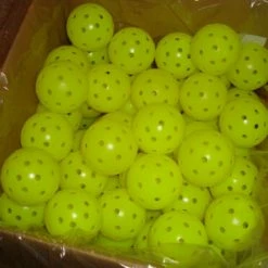 Franklin Sports Box Of 100 Franklin X-40 Pickleball Outdoor Ball Box Of 100 Optic Yellow