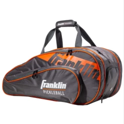 Franklin Sports Franklin Sport Premium Pro Player PIckleball Bag Backpack Ben Johns Grey Orange