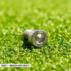 Nuts And Bolts Packs For FORZA Alu110 Socketed Goals (All Sizes) -crazy4pickleball shop 38071 m8x20 hex bolt