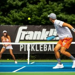 Ben Johns Signature Pickleball Paddle Franklin Sports Max Grit Tech 16mm Blue -crazy4pickleball shop 52785c2 phase1 action