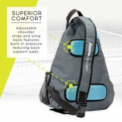Selkirk Franklin Sports Pickleball Sling Bag Backpack Ben Johns Blue -crazy4pickleball shop 52823c3 phase2 detail