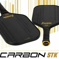 Franklin Sports JW Johson Signature Edition Carbon STK Pickleball Paddle Black 17mm -crazy4pickleball shop CarbonSTKd