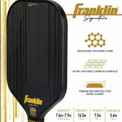 Franklin Sports JW Johson Signature Edition Carbon STK Pickleball Paddle Black 14.5mm -crazy4pickleball shop CarbonSTKf a4d2df1d 04ee 46a4 9ba3 be846aea8972