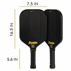 Franklin Sports JW Johson Signature Edition Carbon STK Pickleball Paddle Black 14.5mm -crazy4pickleball shop CarbonSTKh e4089e28 4911 4d97 801c 9d09b8d64f23