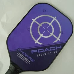 Crazy4pickleball.com Engage Poach Infinity MX Pickleball Paddle Brian Staub Jessie Irvine Purple