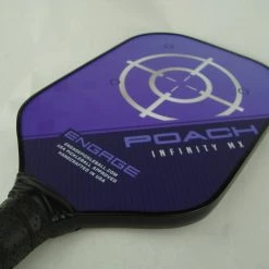 Crazy4pickleball.com Engage Poach Infinity MX Pickleball Paddle Brian Staub Jessie Irvine Purple -crazy4pickleball shop DSC02176 scaled