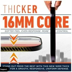 Ben Johns Signature Pickleball Paddle Franklin Sports Max Grit Technology 16mm -crazy4pickleball shop SignatureWhited