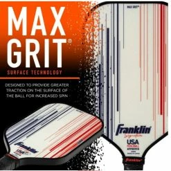 Ben Johns Signature Pickleball Paddle Franklin Sports Max Grit Technology 16mm -crazy4pickleball shop SignatureWhiteh f4156d17 ac5b 44c2 b96e 6504427d1af7