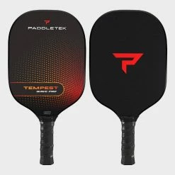 Paddletek Tempest Wave Pro Pickleball Paddle Graphite Dave Weinbach Wildfire Red