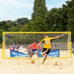 18ft X 7.3ft FORZA Freestanding Alu110 Beach Soccer Goal -crazy4pickleball shop alu110 beach goal pen kick