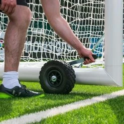 12 X 6 FORZA Alu110 Freestanding Stadium Box Soccer Goal -crazy4pickleball shop high lift soccer goal wheel bracket